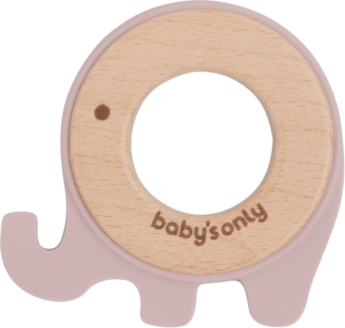 Babys Only Bijtring olifant - Oud Roze